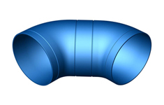The BlueDuct® Non-Flanged Elbow