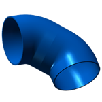18 Inch Non-Flanged BlueDuct Elbow